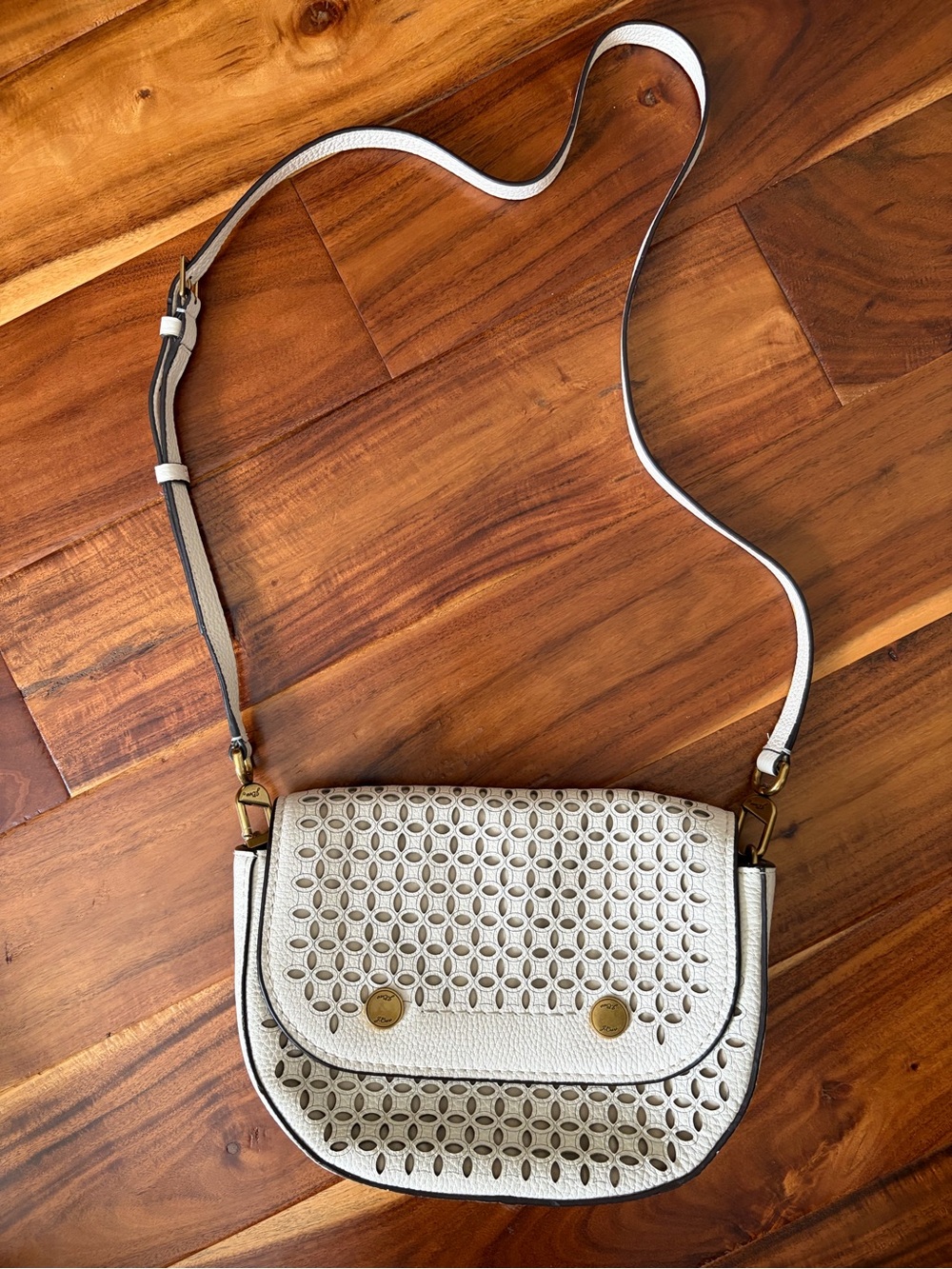 JCrew NWT Shoulder/Crossbody Bag with Laser-Cut Detail